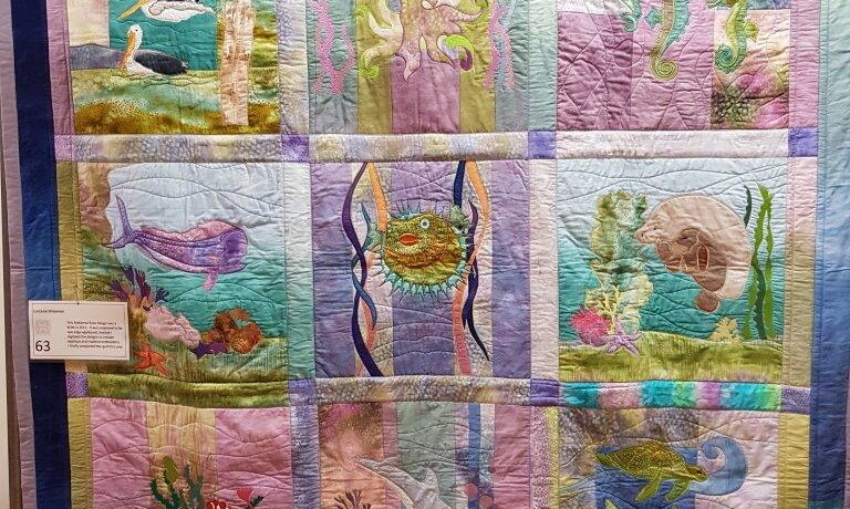 'Gone Tomorrow', a patchwork Art quilt by Lorraine