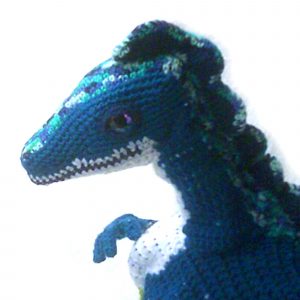 Woolly Wanda, the Handy crochet dinosaur hat