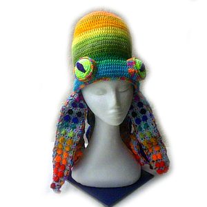 'Shady' the rainbow crochet octopus hat